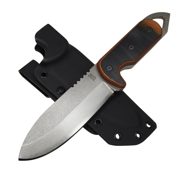 Shedknives.com: 2025 Shed Knives Visionary Buschraft Knife with Sheath, Full Tang Knife Fixed Blade Camping Knife, Large Blade Outdoors Knife Survival Knife with G-10