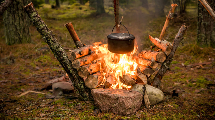 Cooking over an open fire doesn't have to be primitive