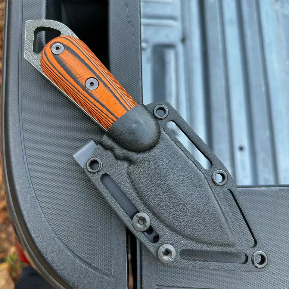 Shedknives.com: 2026 Shed Knives Skur Buschraft Knife with Sheath, Full Tang Knife Fixed Blade Camping Knife, Large Blade Outdoors Knife Survival Knife with G-10 Handle, hunting, fishing, camping, hiking, 154-CM steel blade 100% USA Made