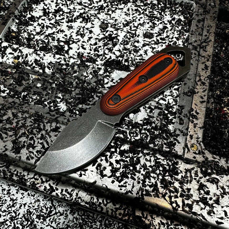 Shedknives.com: 2026 Shed Knives Skur Buschraft Knife with Sheath, Full Tang Knife Fixed Blade Camping Knife, Large Blade Outdoors Knife Survival Knife with G-10 Handle, hunting, fishing, camping, hiking, 154-CM steel blade 100% USA Made