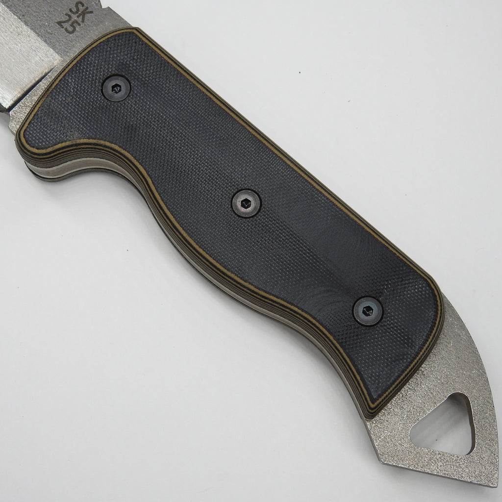 Shedknives.com: 2025 Shed Knives Momentum Buschraft Knife with Sheath, Full Tang Knife Fixed Blade Camping Knife, Large Blade Outdoors Knife Survival Knife with G-10 Handle, hunting, fishing, camping, hiking, 154-CM steel blade 100% USA Made