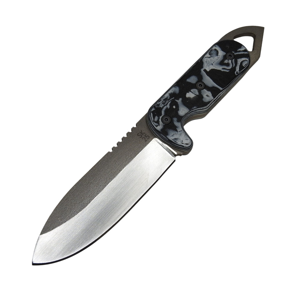 Shedknives.com: 2025 Shed Knives Visionary Buschraft Knife with Sheath, Full Tang Knife Fixed Blade Camping Knife, Large Blade Outdoors Knife Survival Knife with G-10 