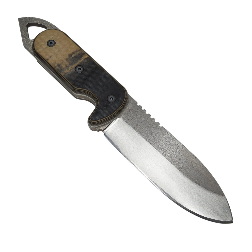 Shedknives.com: 2025 Shed Knives Visionary Buschraft Knife with Sheath, Full Tang Knife Fixed Blade Camping Knife, Large Blade Outdoors Knife Survival Knife with G-10 