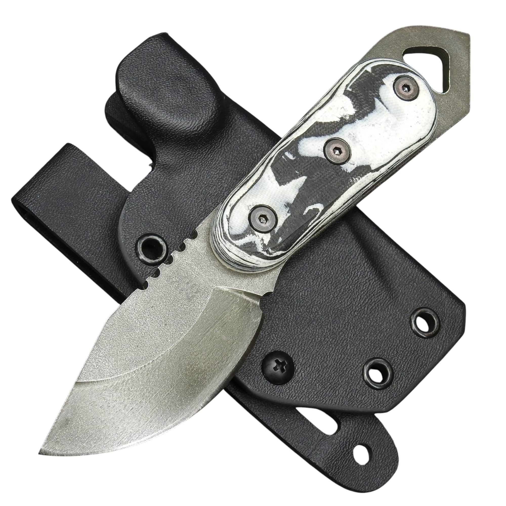 Shedknives.com: 2025 Shed Knives Skur Buschraft Knife with Sheath, Full Tang Knife Fixed Blade Camping Knife, Large Blade Outdoors Knife Survival Knife with G-10 Handle, hunting, fishing, camping, hiking, 154-CM steel blade 100% USA Made