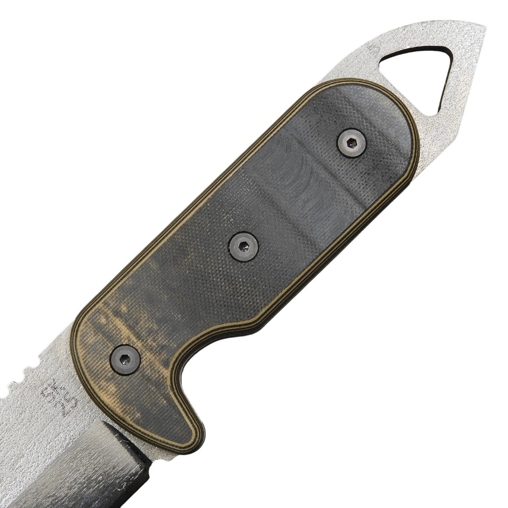 Shedknives.com: 2025 Shed Knives Visionary Buschraft Knife with Sheath, Full Tang Knife Fixed Blade Camping Knife, Large Blade Outdoors Knife Survival Knife with G-10 