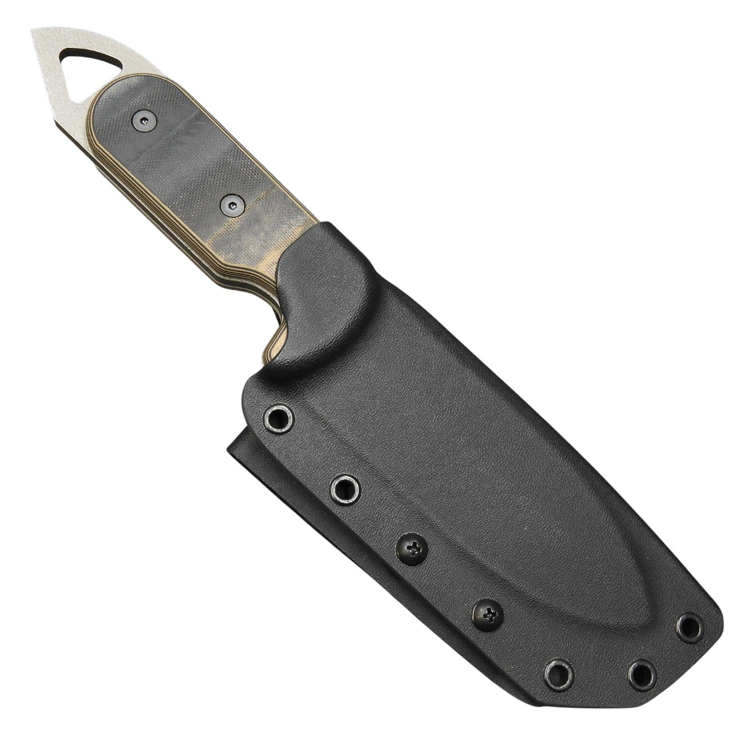 Shedknives.com: 2025 Shed Knives Visionary Buschraft Knife with Sheath, Full Tang Knife Fixed Blade Camping Knife, Large Blade Outdoors Knife Survival Knife with G-10 