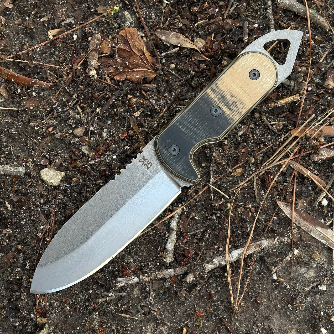 Shedknives.com: 2025 Shed Knives Visionary Buschraft Knife with Sheath, Full Tang Knife Fixed Blade Camping Knife, Large Blade Outdoors Knife Survival Knife with G-10 