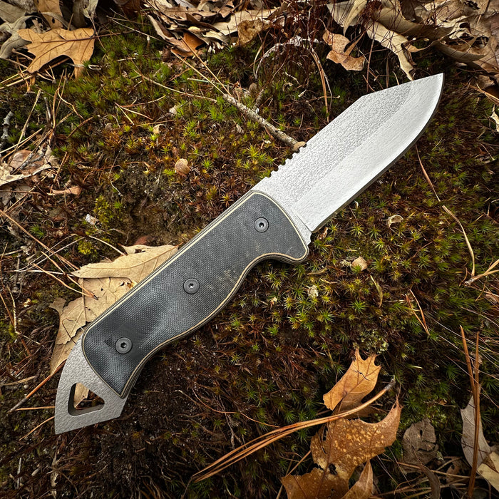 Shedknives.com: 2025 Shed Knives Momentum Buschraft Knife with Sheath, Full Tang Knife Fixed Blade Camping Knife, Large Blade Outdoors Knife Survival Knife with G-10 Handle, hunting, fishing, camping, hiking, 154-CM steel blade 100% USA Made