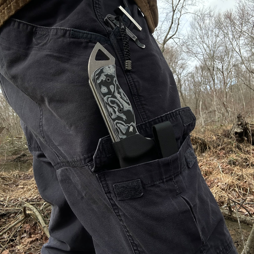 Shedknives.com: 2025 Shed Knives Momentum Buschraft Knife with Sheath, Full Tang Knife Fixed Blade Camping Knife, Large Blade Outdoors Knife Survival Knife with G-10 Handle, hunting, fishing, camping, hiking, 154-CM steel blade 100% USA Made