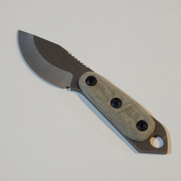 2023 Shed Knives Skur in OD Green G-10 Stock photo